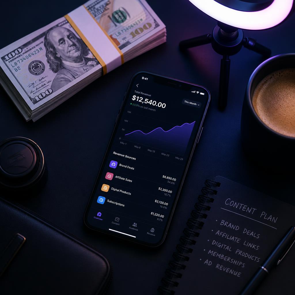 How do influencers make money in 2026? The 9 real income streams (with numbers) — SocialMynt blog cover